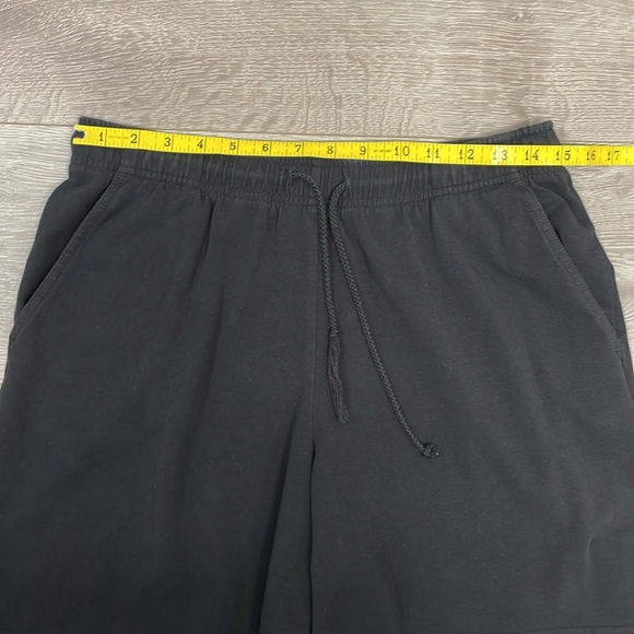 Karen Scott Sport Black Knit Drawstring Shorts Pockets M - Picture 4 of 10